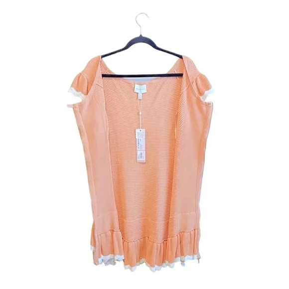 NWT Alice McCall I Am Yours Apricot Ruffle Off The Shoulder Mini Dress Size 6 - Picture 9 of 13